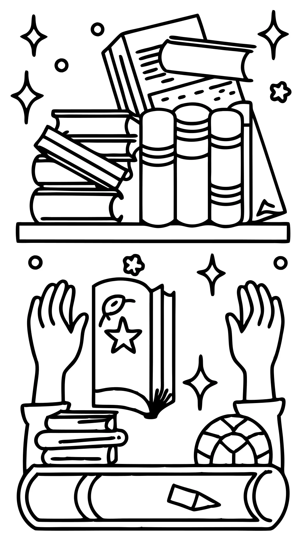 book care coloring page